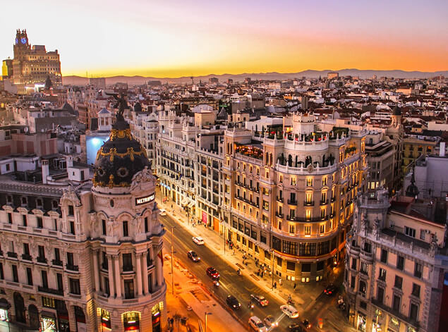 Dallas to Madrid